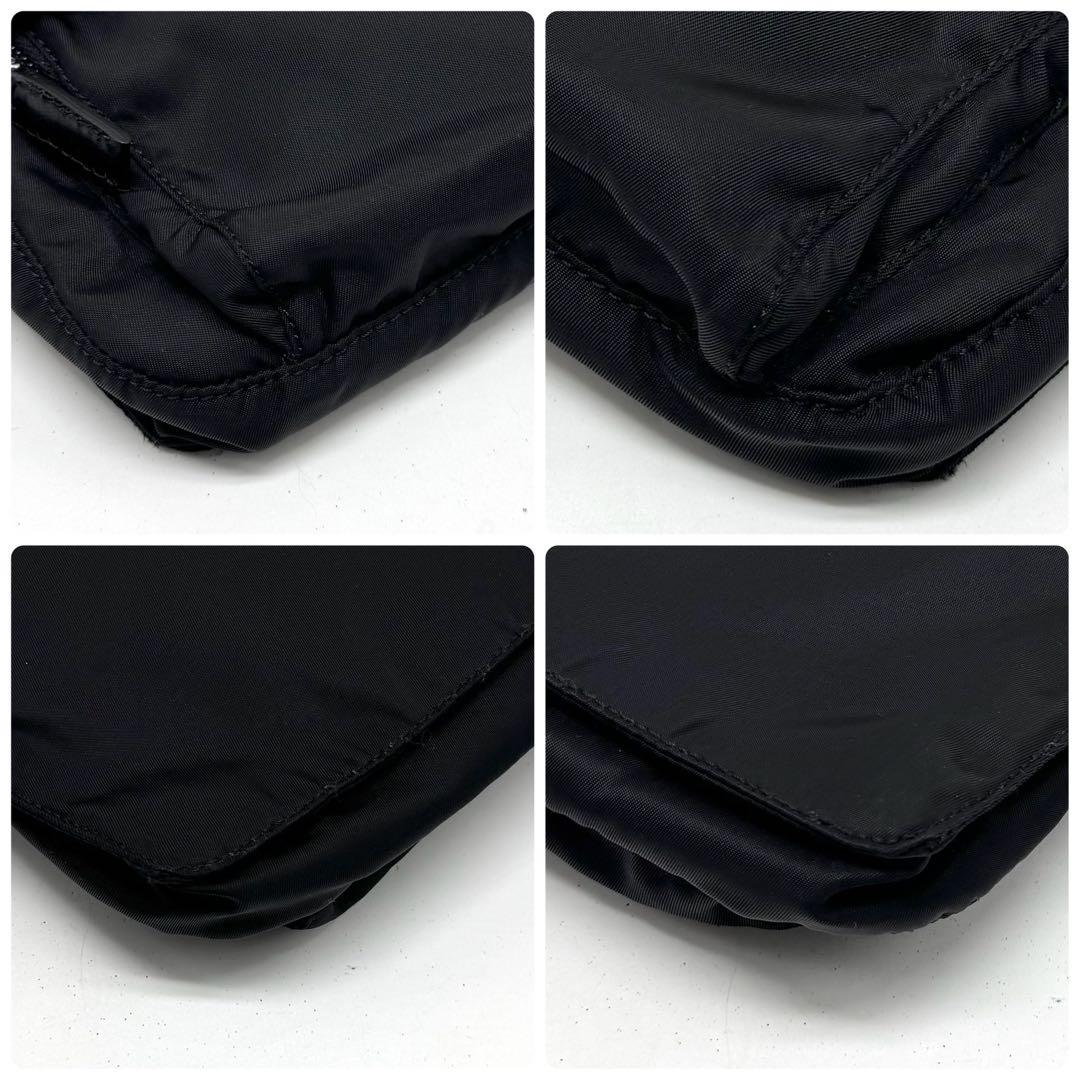 【新品同様・使用感無し】プラダ ショルダーバッグ ポシェット ナイロン 三角ロゴ