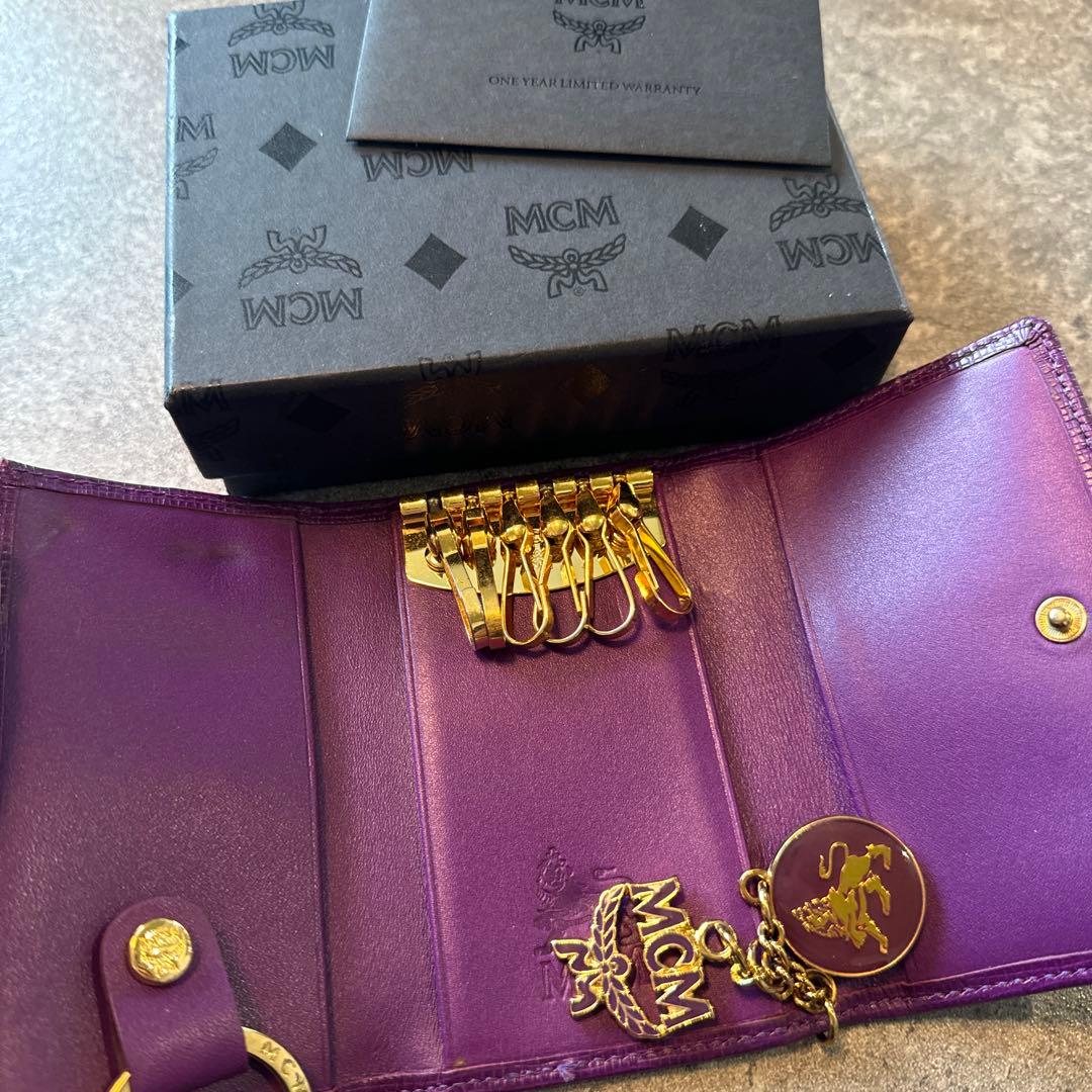 MCM パープル キーケース