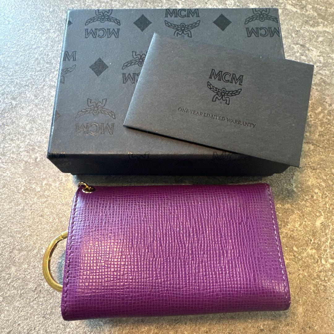 MCM パープル キーケース