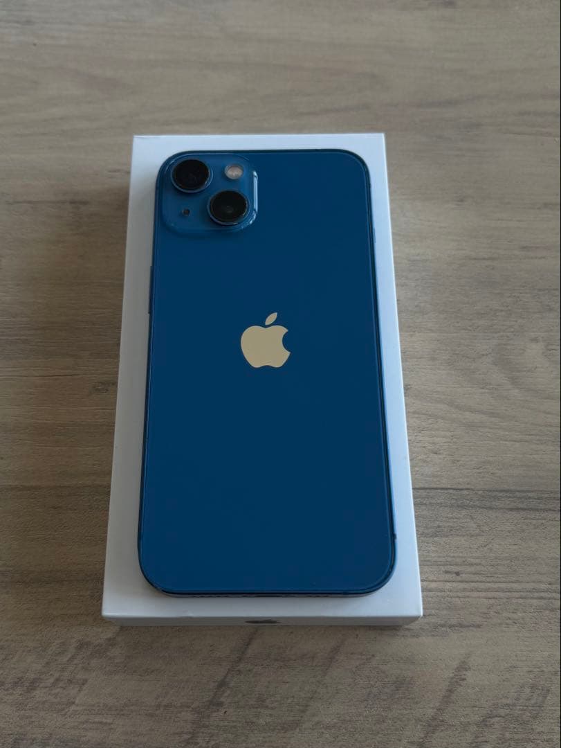 iPhone13 ブルー 256GB 本体、箱、充電ケーブル付き