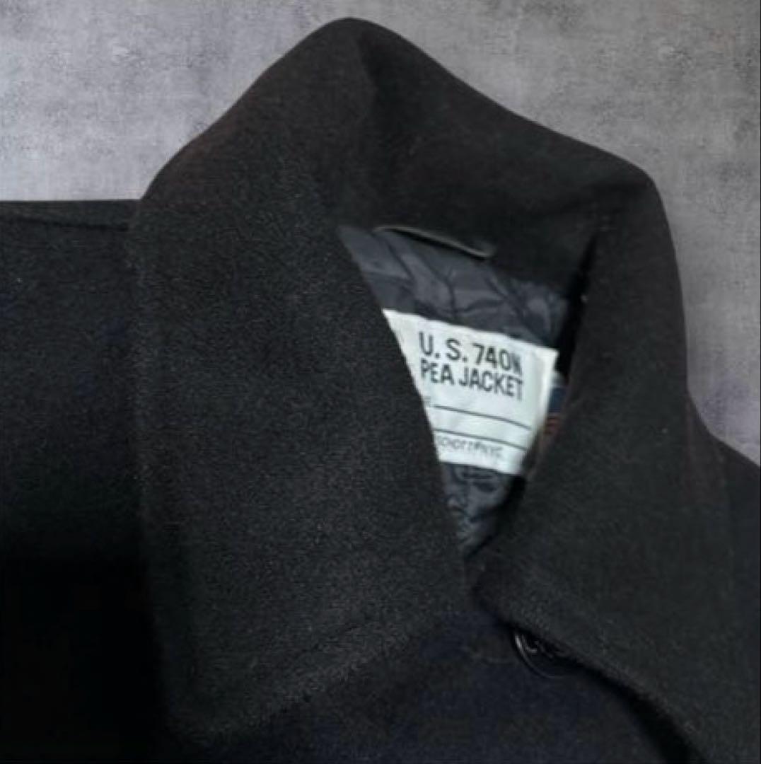 U.S. 740N PEA JACKET SCHOTT ピーコート 黒　42