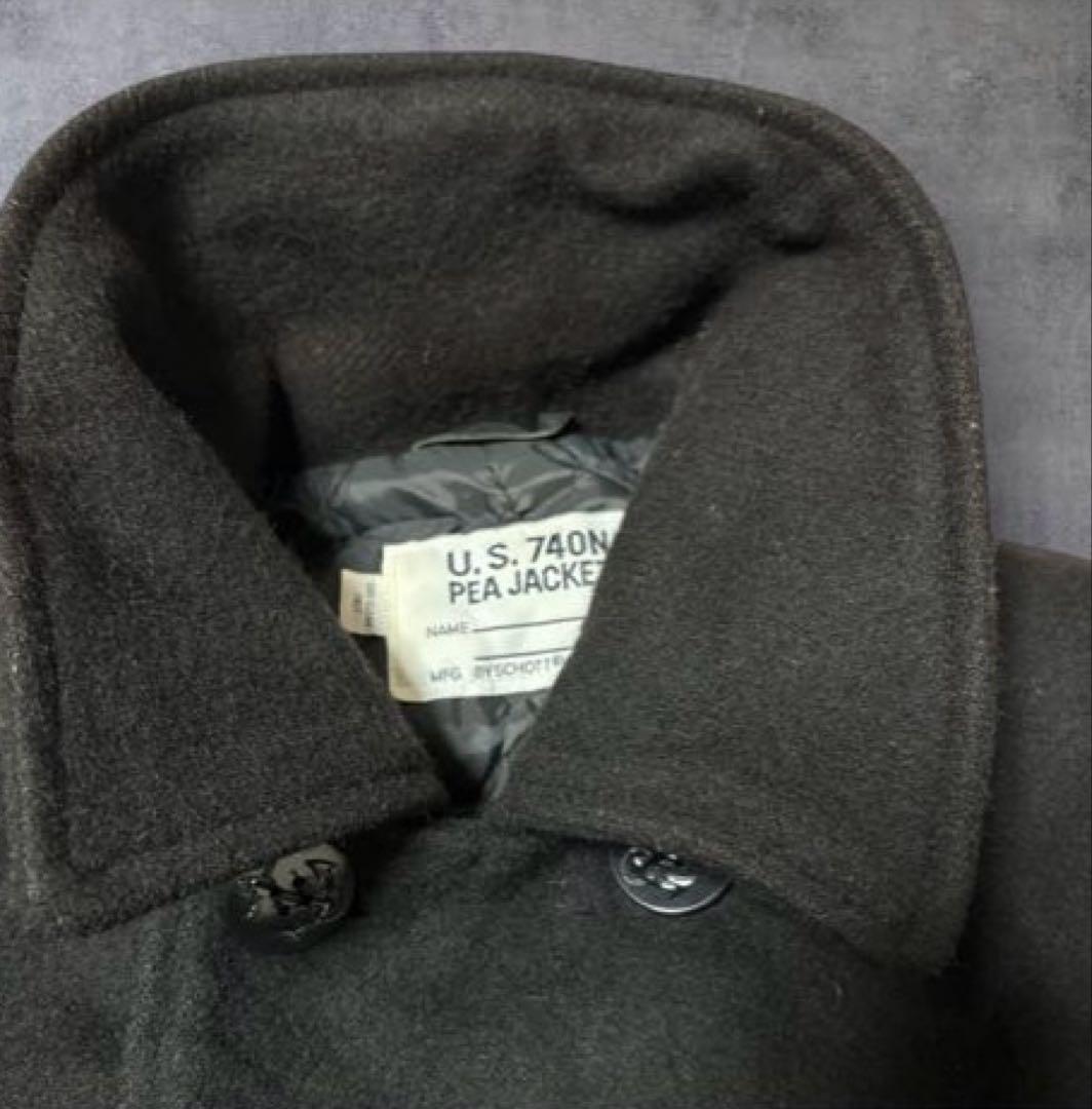 U.S. 740N PEA JACKET SCHOTT ピーコート 黒　42