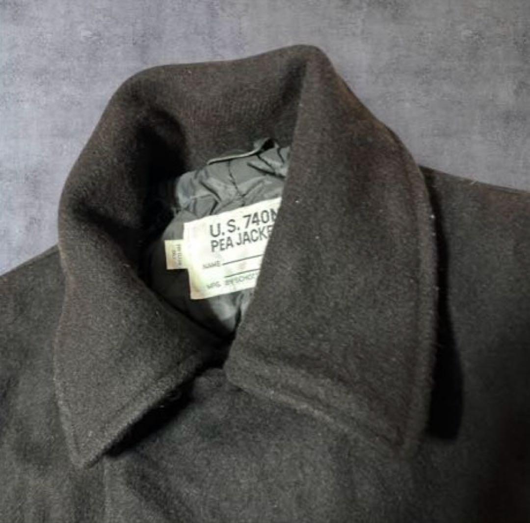 U.S. 740N PEA JACKET SCHOTT ピーコート 黒　42