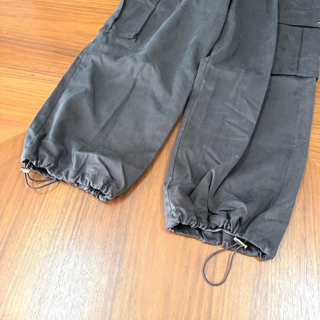 アニュアンス 2025年モデル ドロストヘムカーゴパンツ ブラウン ポケット