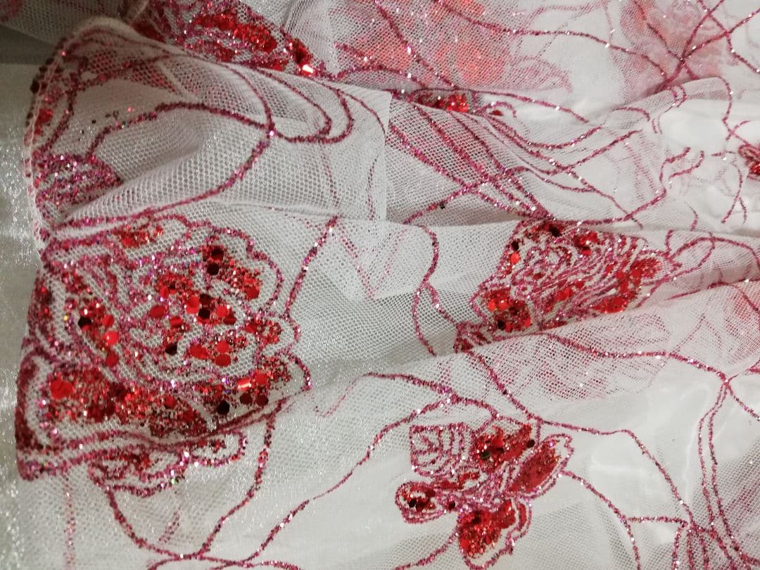 最終お値下げ　社交ダンスドレス カラオケにも　フリーサイズ