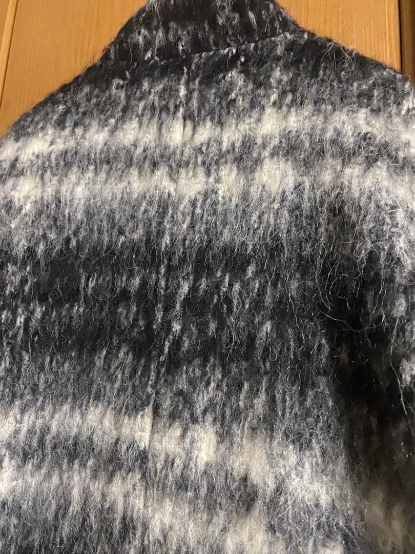 Demi-Luxe BEAMS / シャギー　チェック コクーンコート　アルパカ