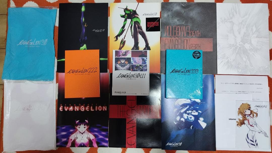 エヴァンゲリオン劇場版3作破 Q DVD シン エヴァ BR パンフレット7冊