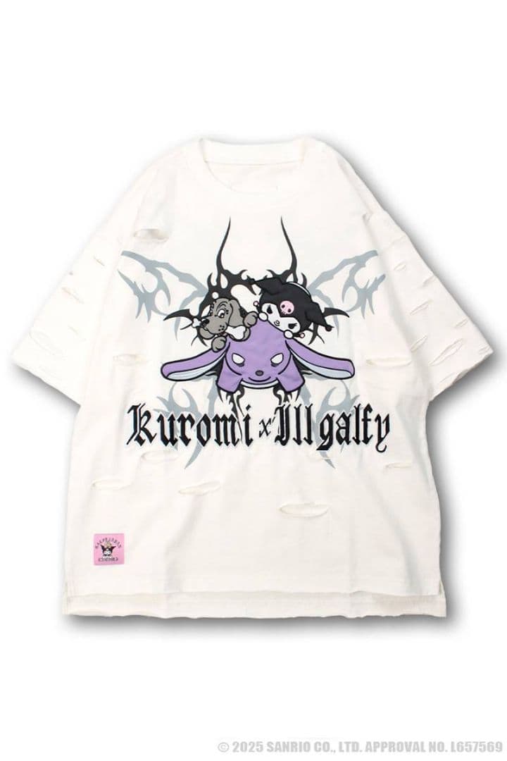 希少タグ付【ガルフィー×クロミ】イルガルフィーボロボロ半袖T　大きめ　2枚セット