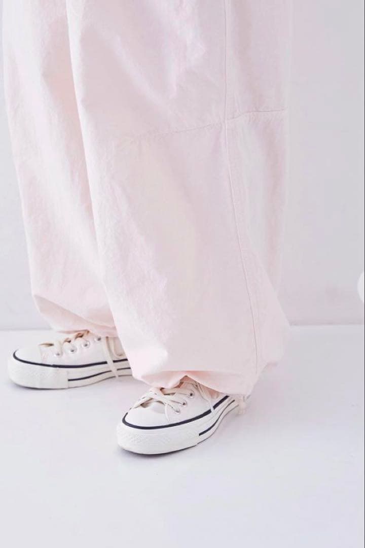 ネストローブ nest Robe コットンリネンウェザー スノーパンツ ピンク