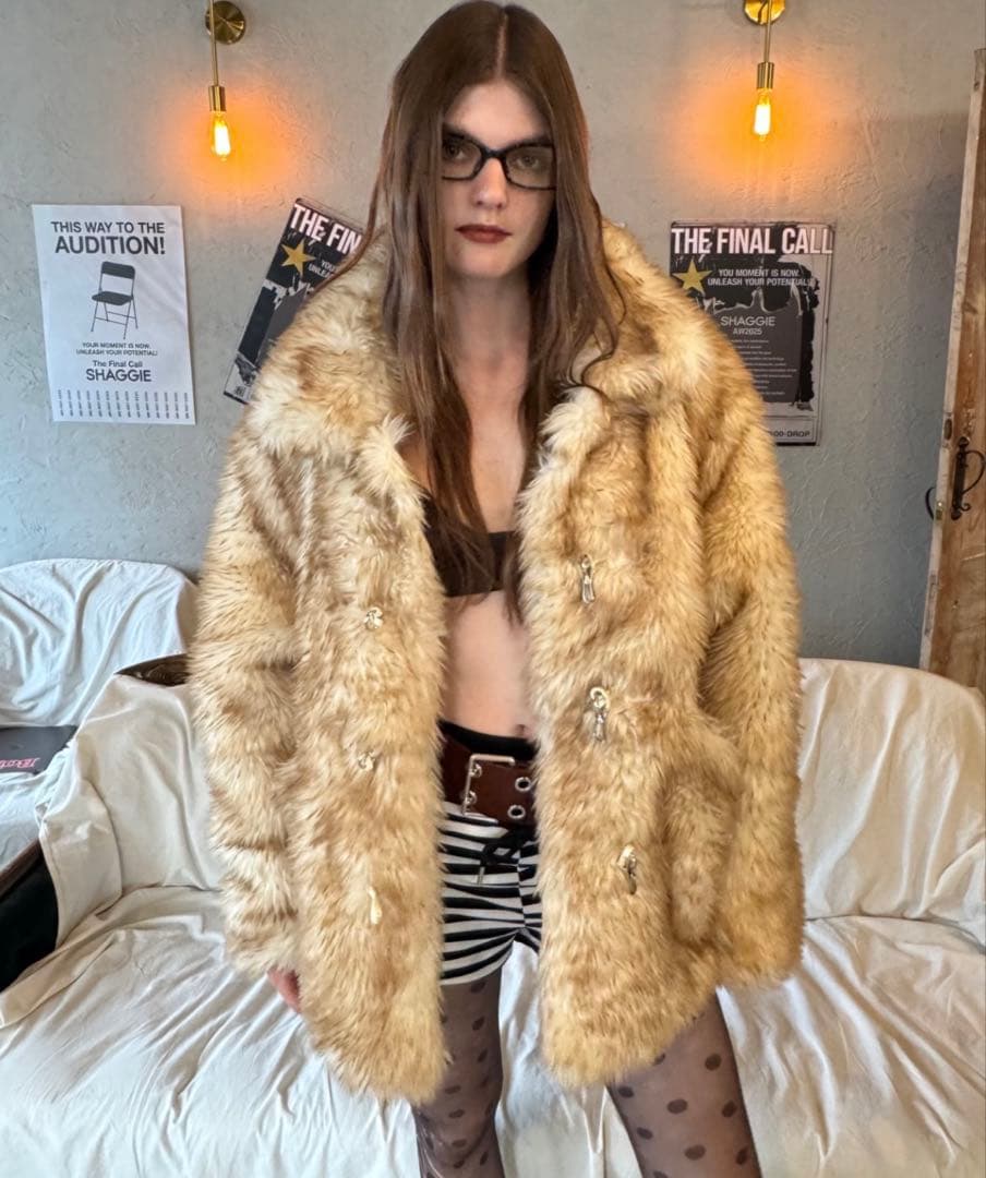 【SHAGGIE】トグルボタンファーミドルコート