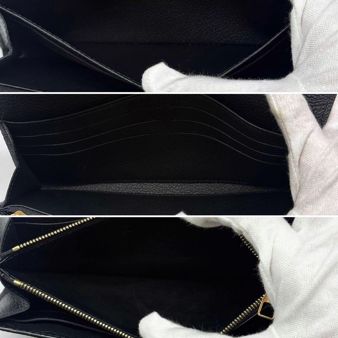 超極美品✨ルイヴィトン アンプラント ポルトフォイユ サラ 長財布 ブラック 黒