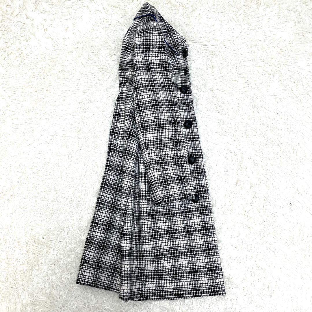 【未使用に近い】バーバリー チェスターコート ギンガムチェック レディース XS