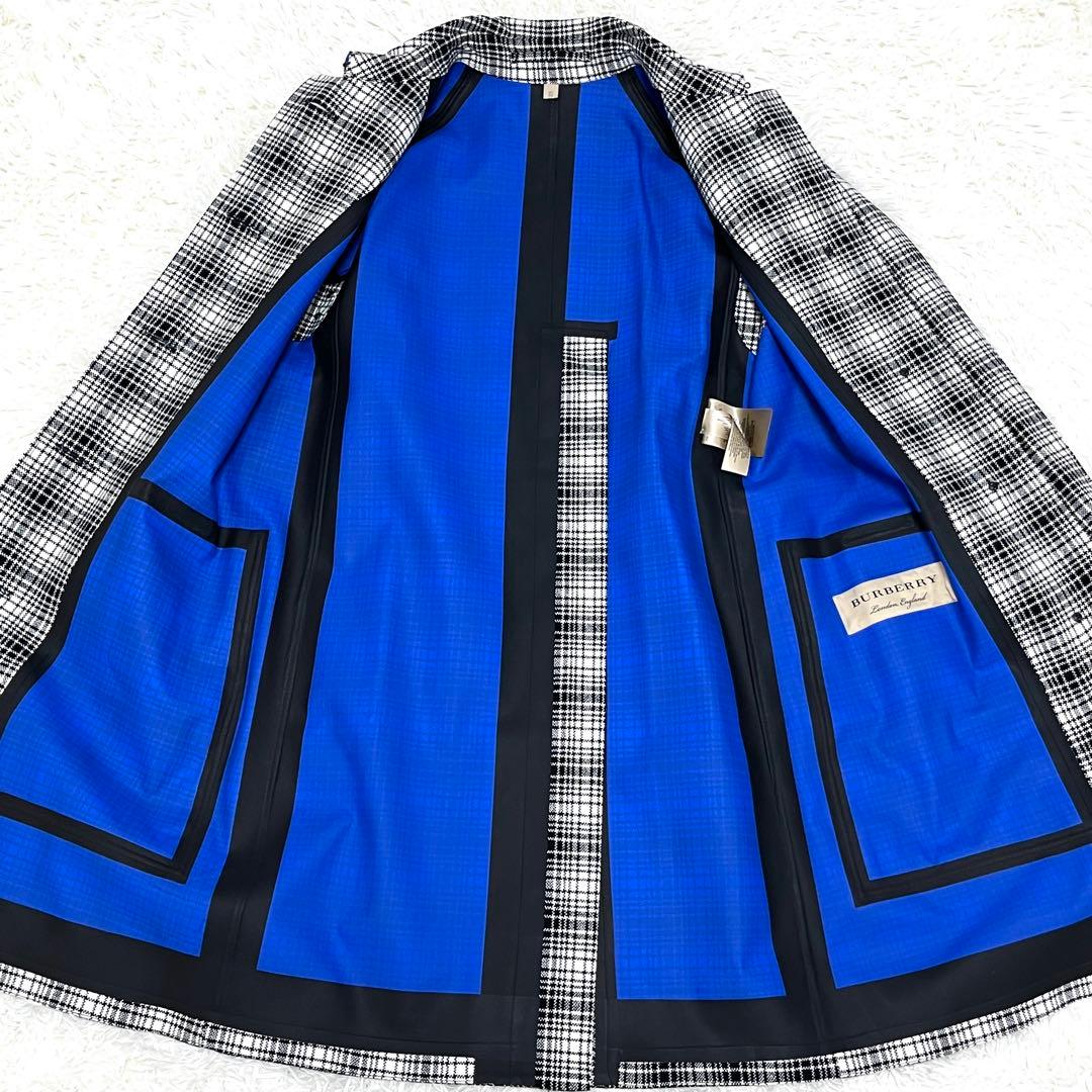 【未使用に近い】バーバリー チェスターコート ギンガムチェック レディース XS