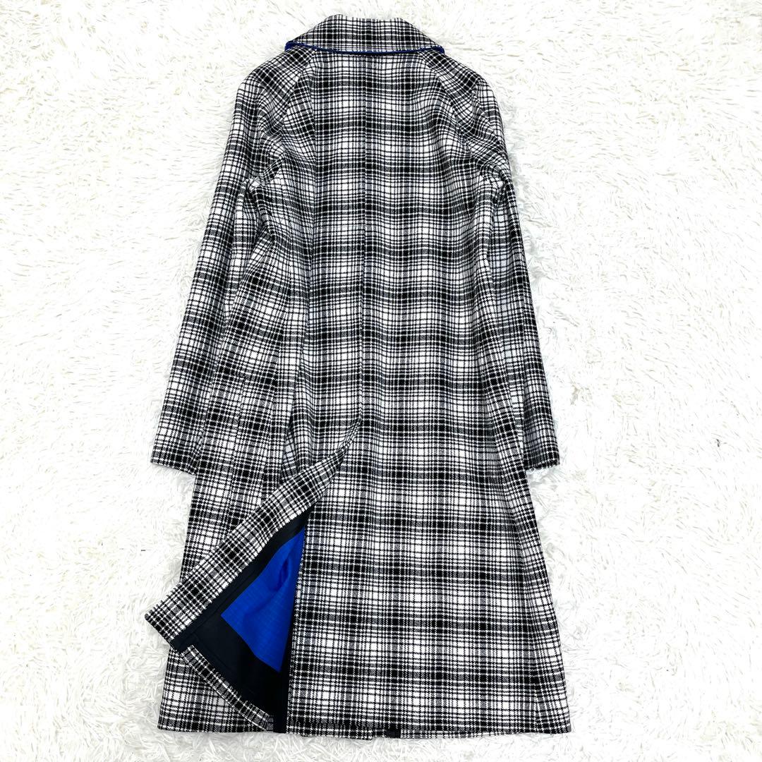 【未使用に近い】バーバリー チェスターコート ギンガムチェック レディース XS