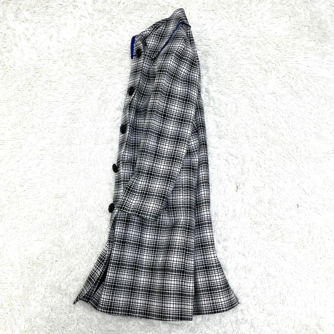 【未使用に近い】バーバリー チェスターコート ギンガムチェック レディース XS
