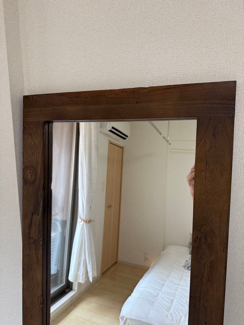 KANADEMONO エルム古材スタンドミラー　160×60