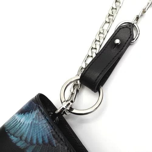 L0591S未使用品 Marcelo Burlon チェーン付き 2つ折り財布