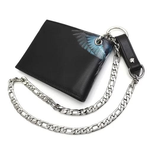 L0591S未使用品 Marcelo Burlon チェーン付き 2つ折り財布