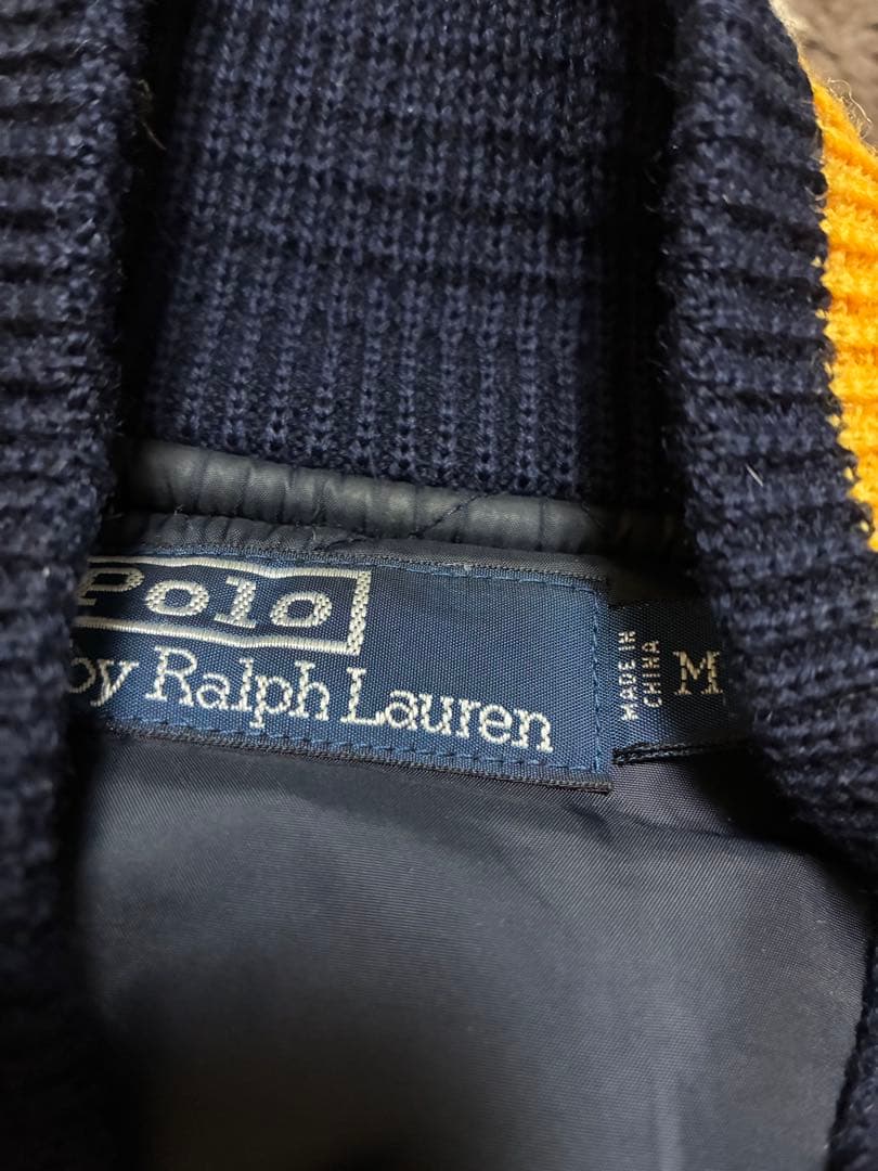 Polo Ralph Lauren スタジャン M ネイビー/キャメル