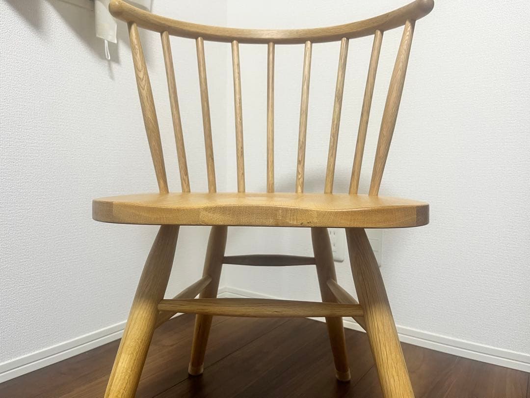 【mm】ハーフラウンドチェア オーク無垢材 オイル仕上げ