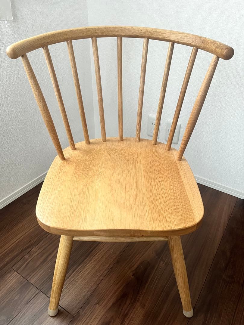 【mm】ハーフラウンドチェア オーク無垢材 オイル仕上げ