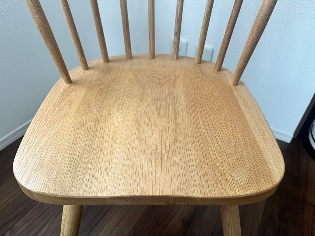 【mm】ハーフラウンドチェア オーク無垢材 オイル仕上げ