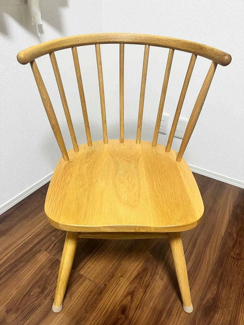 【mm】ハーフラウンドチェア オーク無垢材 オイル仕上げ