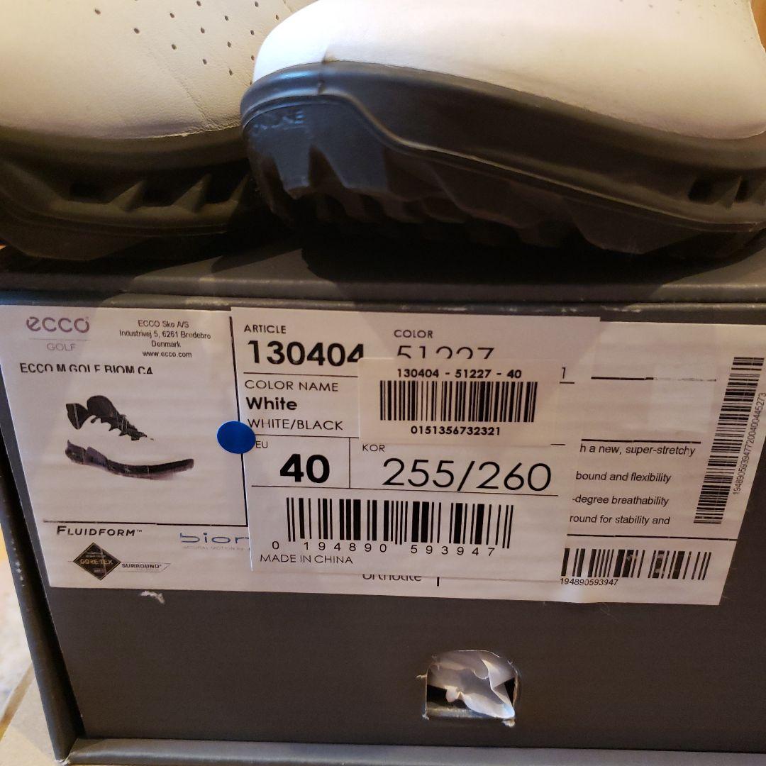 ECCO GOLF BIOM C4 40 ホワイト/ブラック