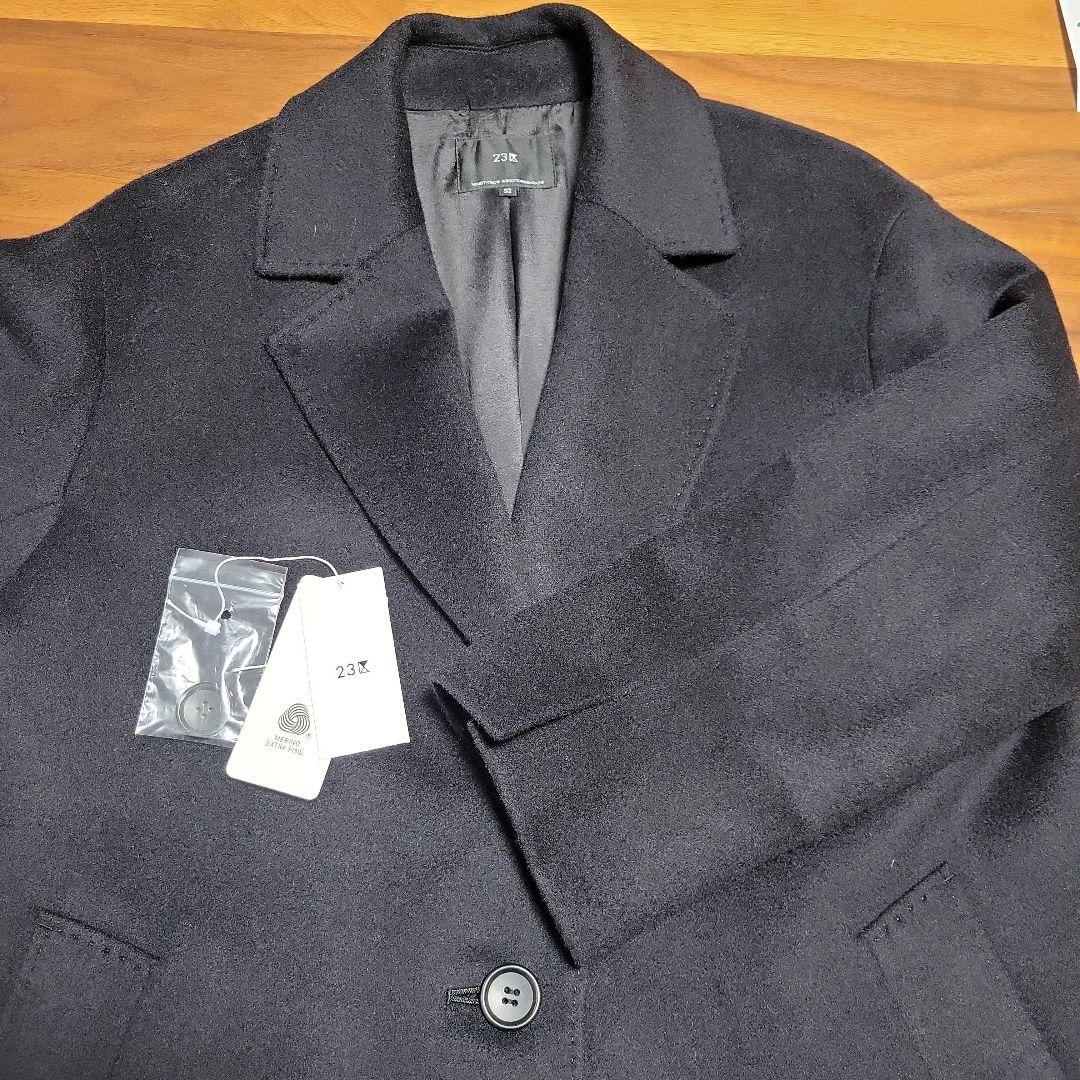 美品 23区（32）ウールカシミヤビーバーチェスターコート
