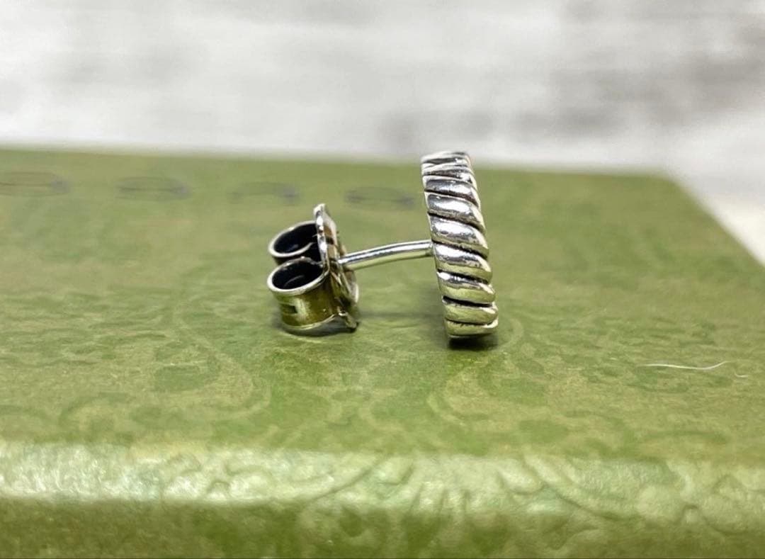 GUCCI ロープデザイン Gロゴ ピアス(片耳用)