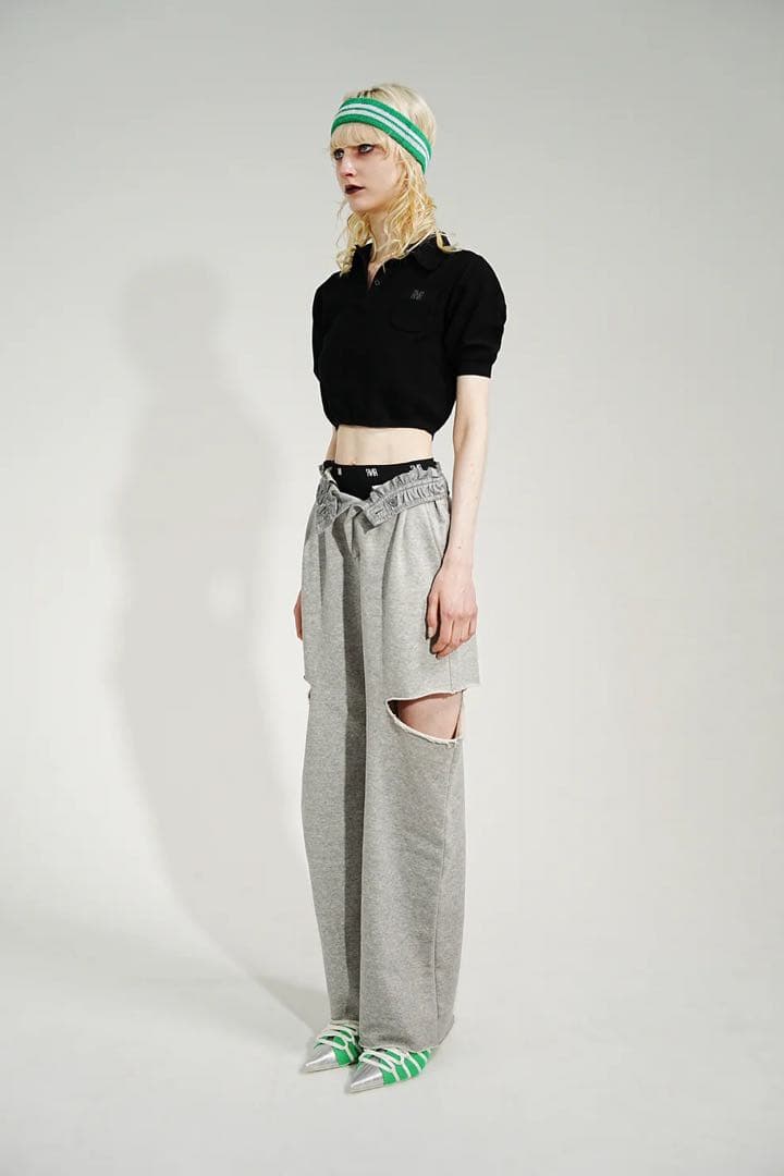 【新品タグ付き】インナーパンツ付きANR2WAY SLITSWEATPANTS