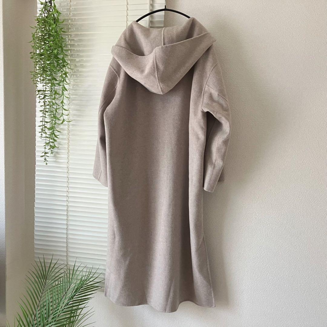 【新品】SLOBE ハミルトン ダブルフェイスウールロングフードコート