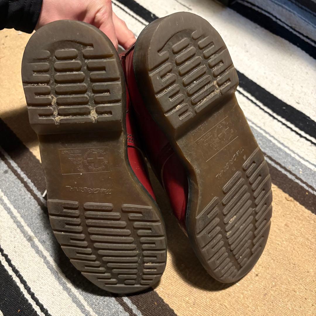 ドクターマーチン　英国製　チェリーレッド