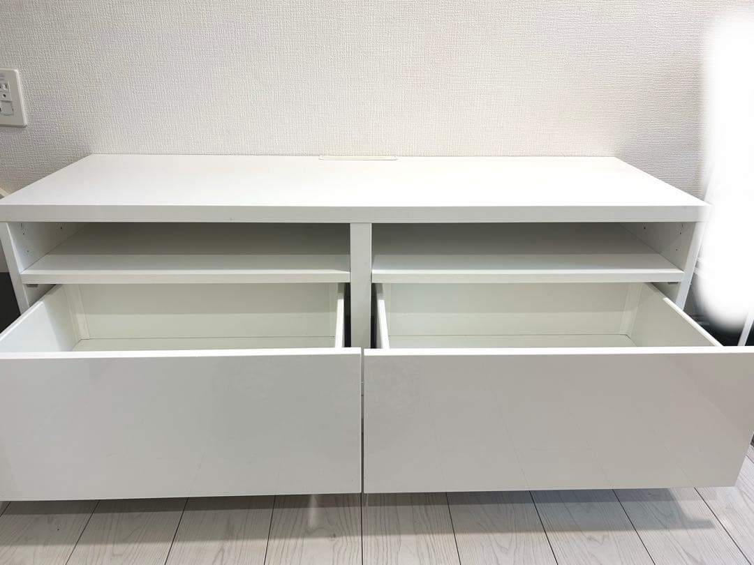 【美品】IKEA BESTÅ ベストー　テレビ台 引き出し付き