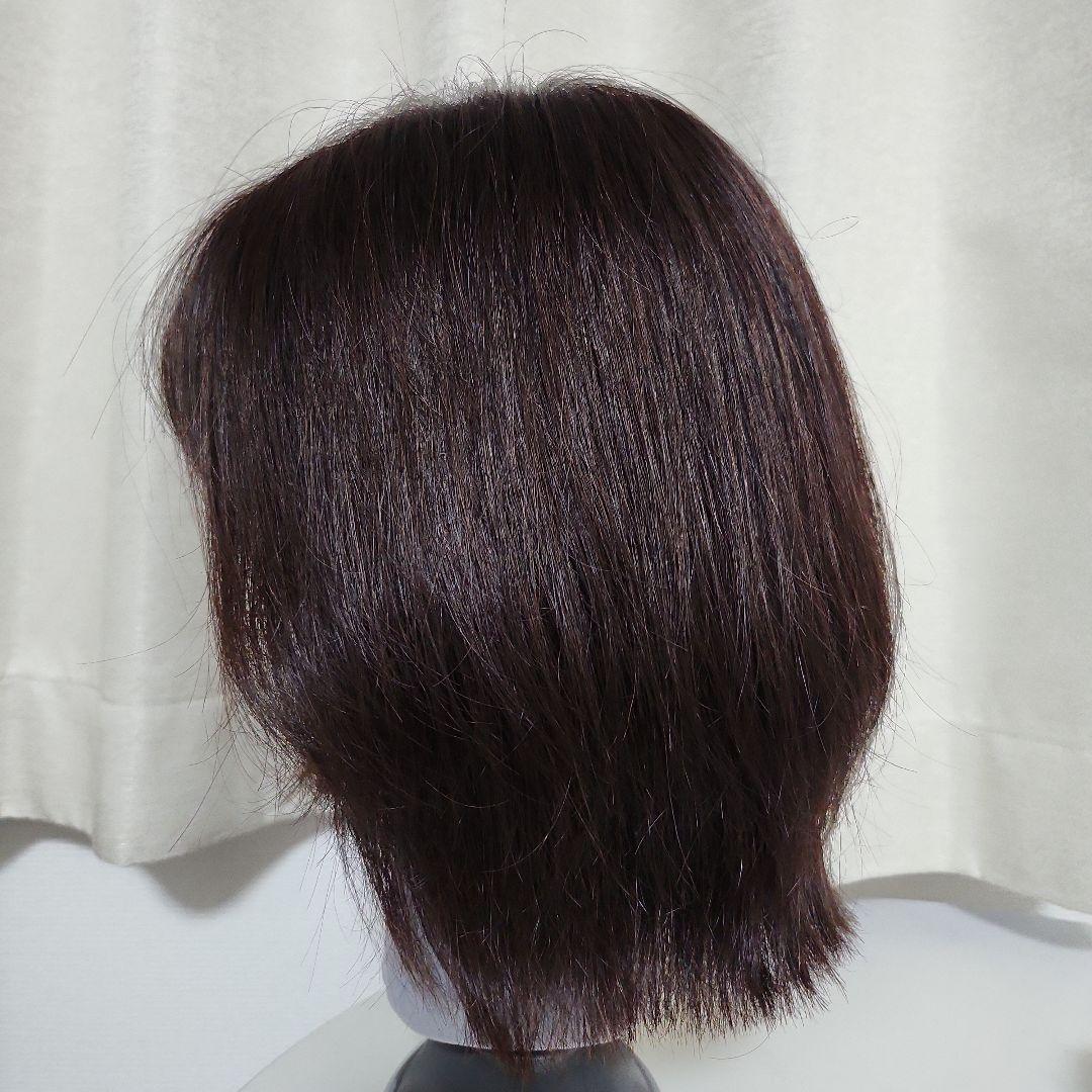 【mi】即日発送　人毛　ダークブラウン ショート　Sサイズ