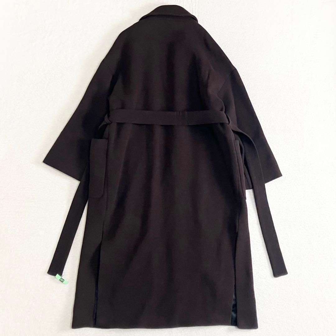 ZARA ザラ　MANTECO ベルト付きロングコート M ブラウン