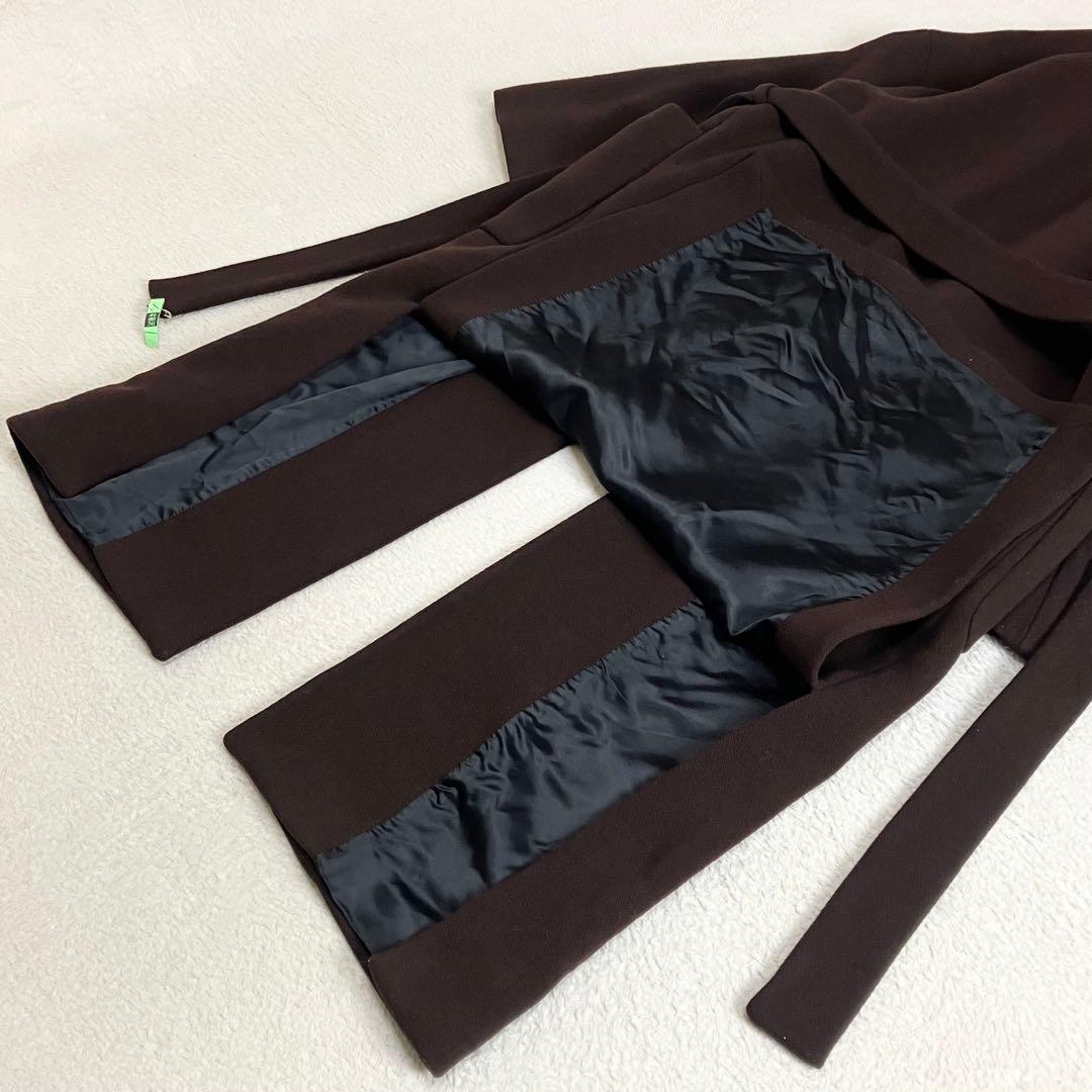 ZARA ザラ　MANTECO ベルト付きロングコート M ブラウン