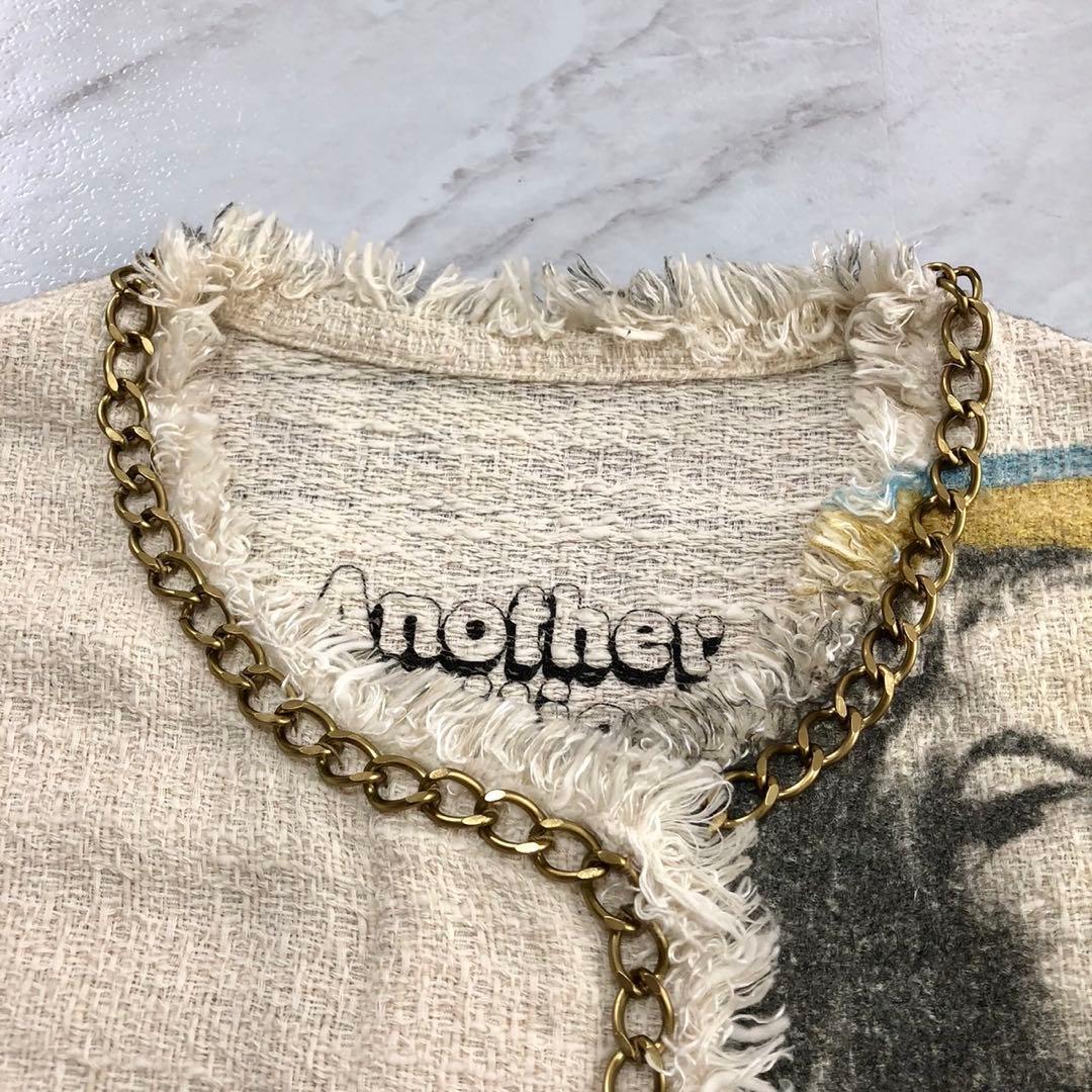 【極美品】 ヒステリックグラマー ツイード ノーカラー ジャケット ヒスガール