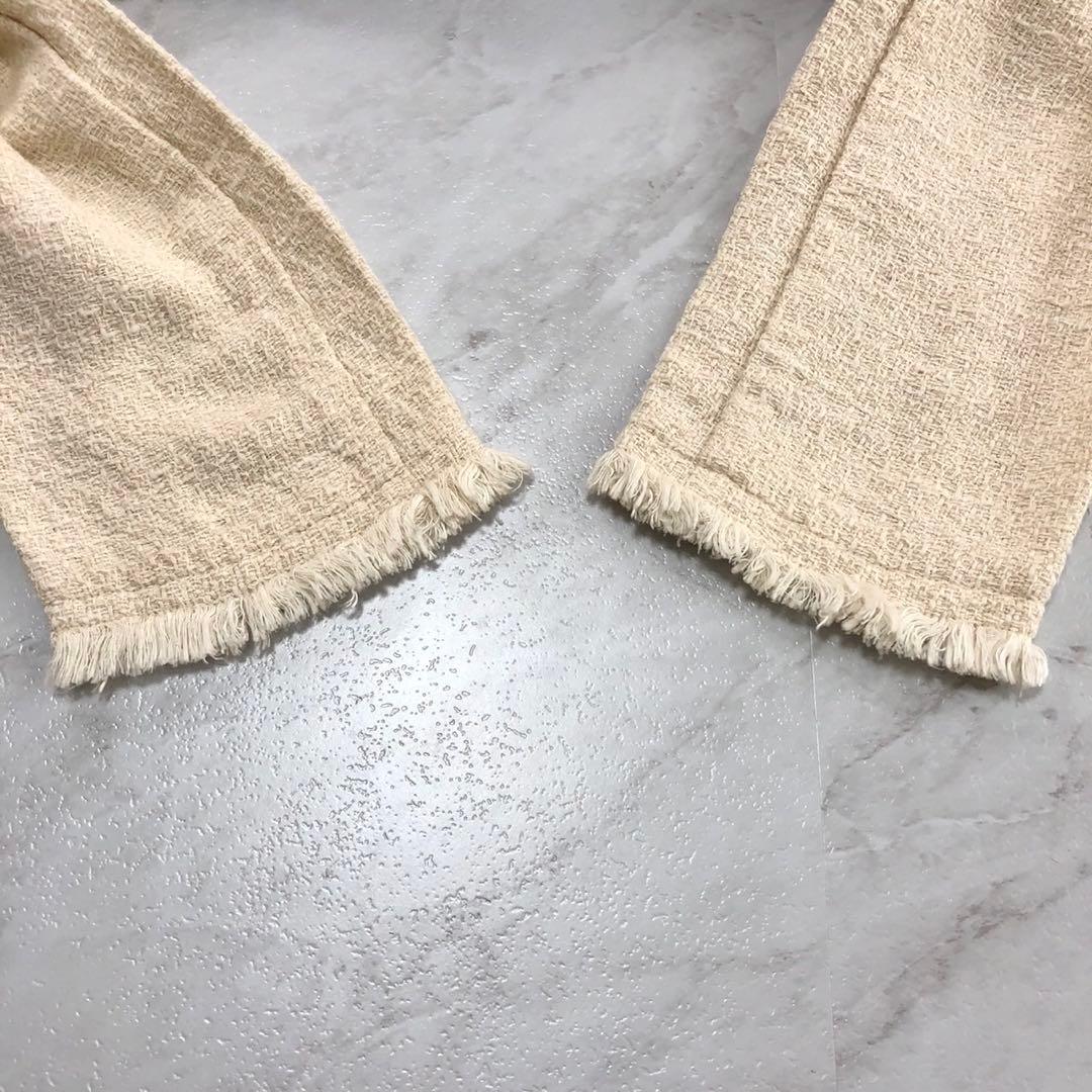 【極美品】 ヒステリックグラマー ツイード ノーカラー ジャケット ヒスガール