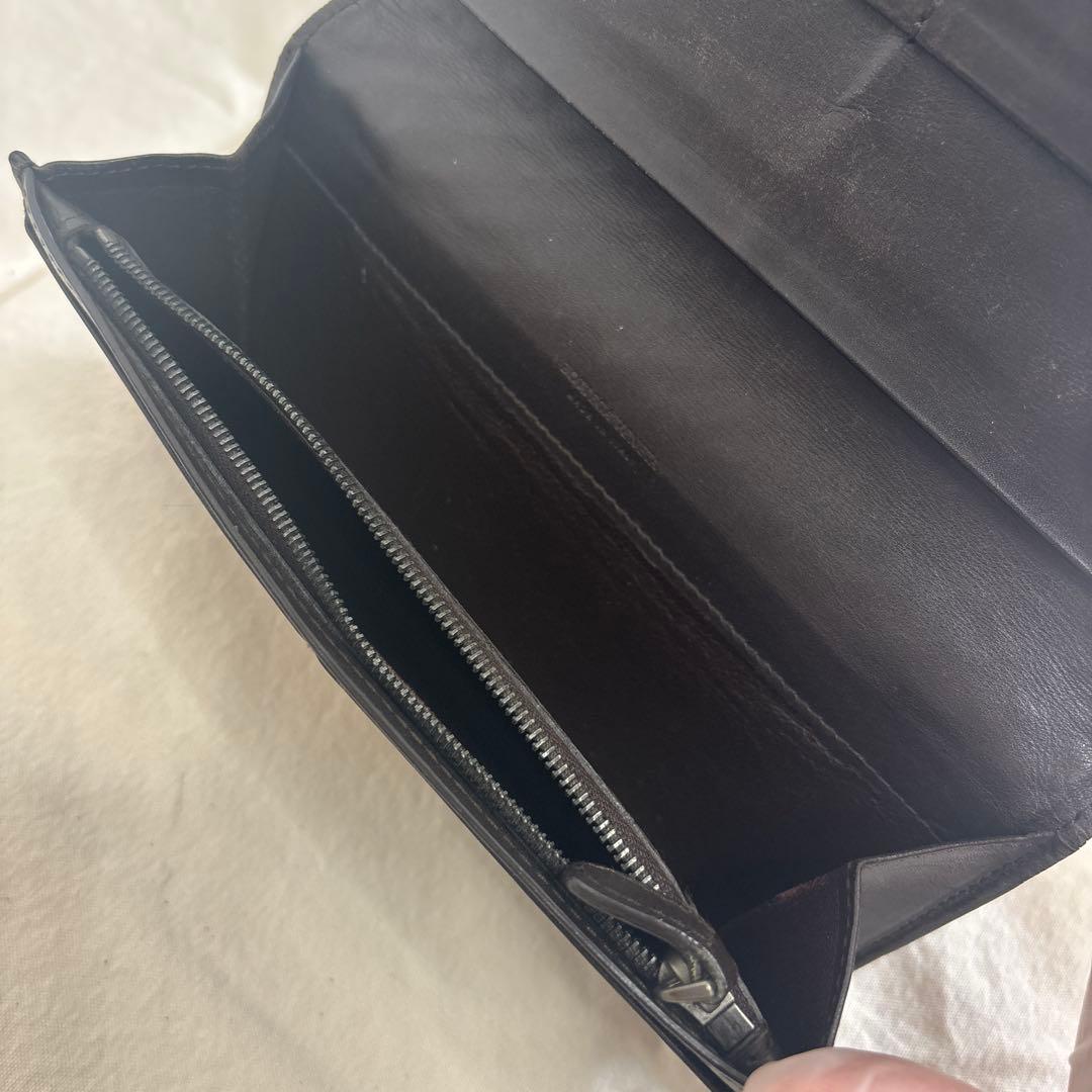 【美品】ボッテガヴェネタ☆イントレチャート　札入れ　ブラック　メンズ