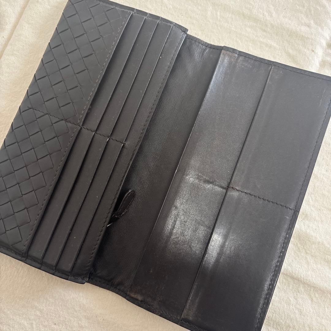 【美品】ボッテガヴェネタ☆イントレチャート　札入れ　ブラック　メンズ
