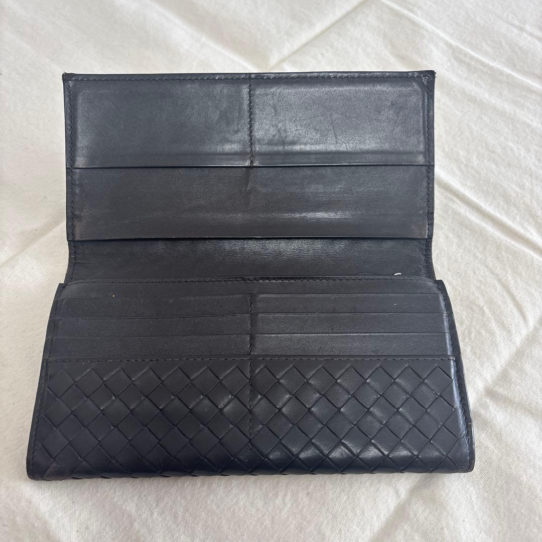 【美品】ボッテガヴェネタ☆イントレチャート　札入れ　ブラック　メンズ