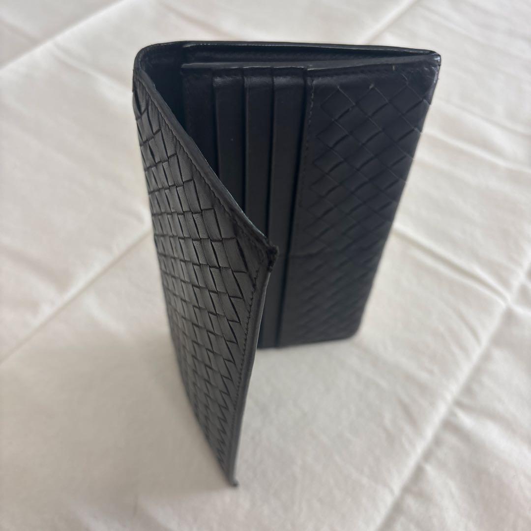 【美品】ボッテガヴェネタ☆イントレチャート　札入れ　ブラック　メンズ