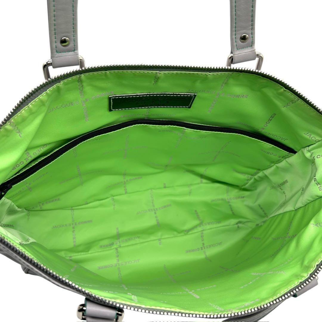 未使用級 JAQUE LE COREEトートバッグ A4トレオン グレー