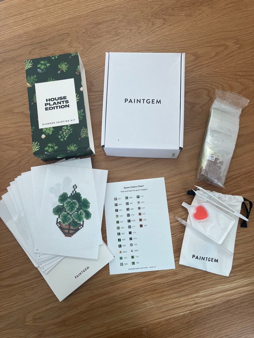 【再値下げ】ダイヤモンドアート ペイントジェム ハウスプランツエディション1と2
