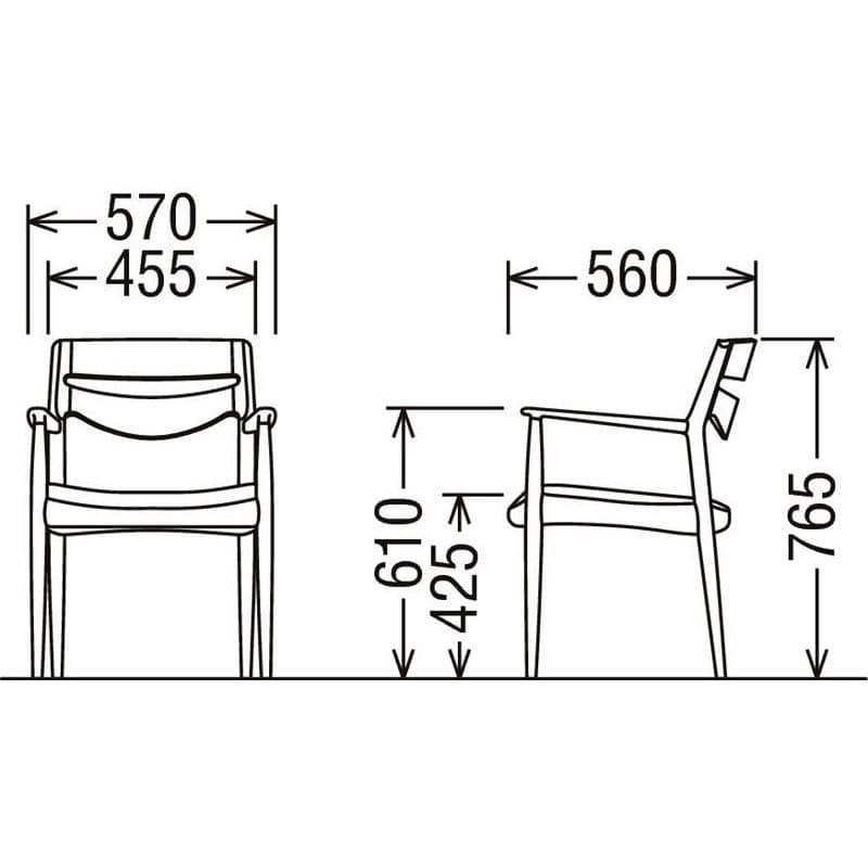 カリモク ダイニングチェア CU7150 1脚