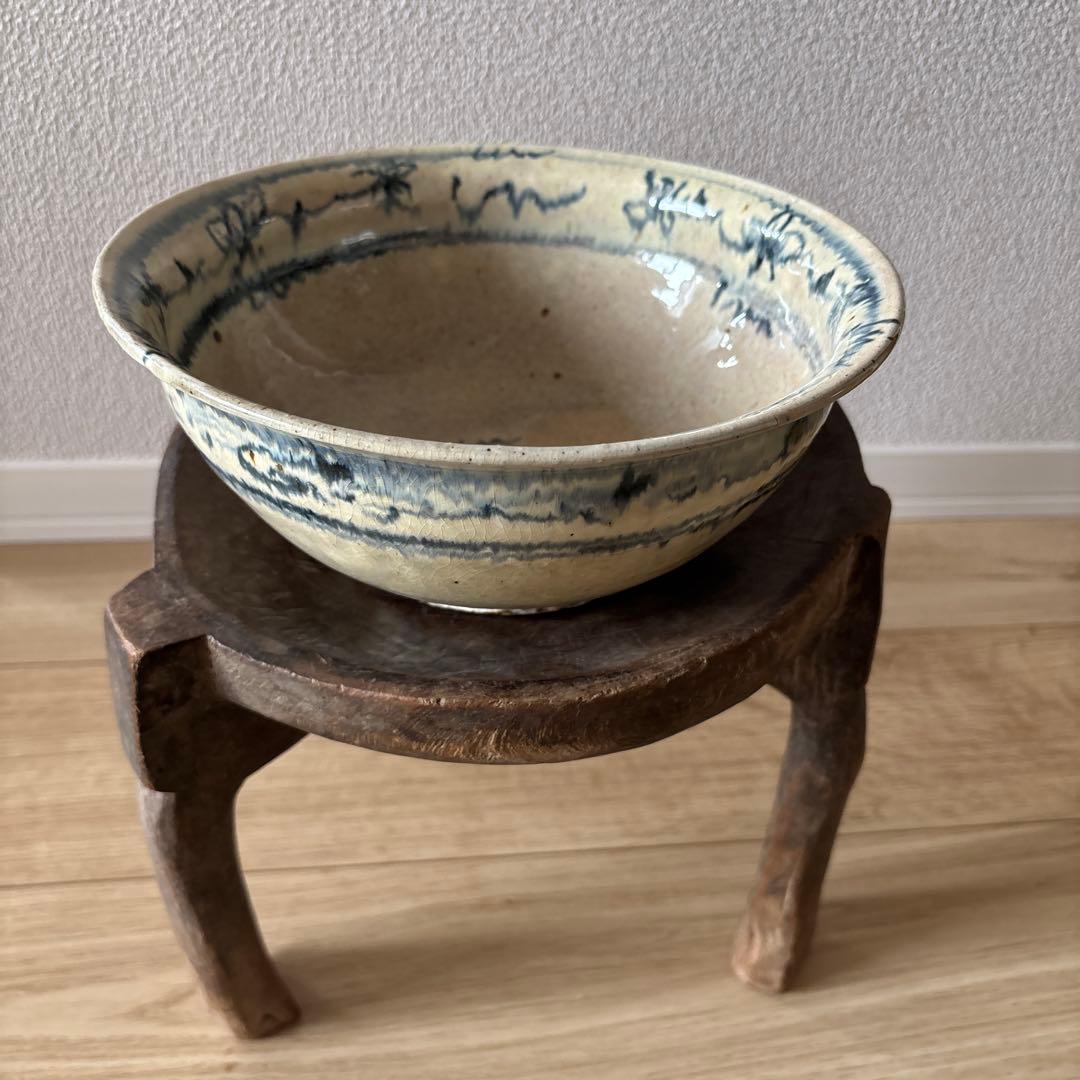 藤田佳三氏作 安南染付け鉢