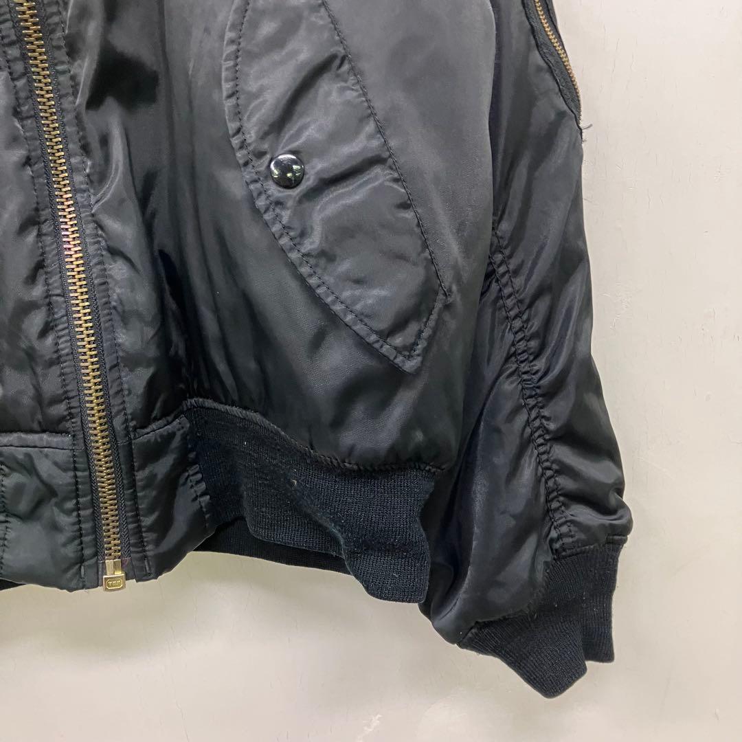 90s MA-1 フライトジャケット リバーシブル 希少グリーン VINTAGE