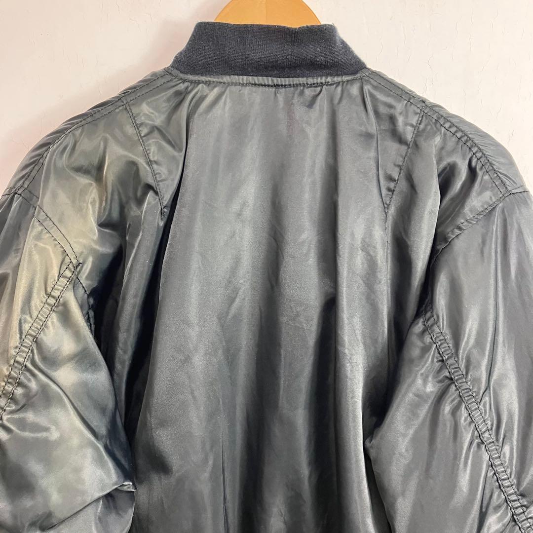 90s MA-1 フライトジャケット リバーシブル 希少グリーン VINTAGE
