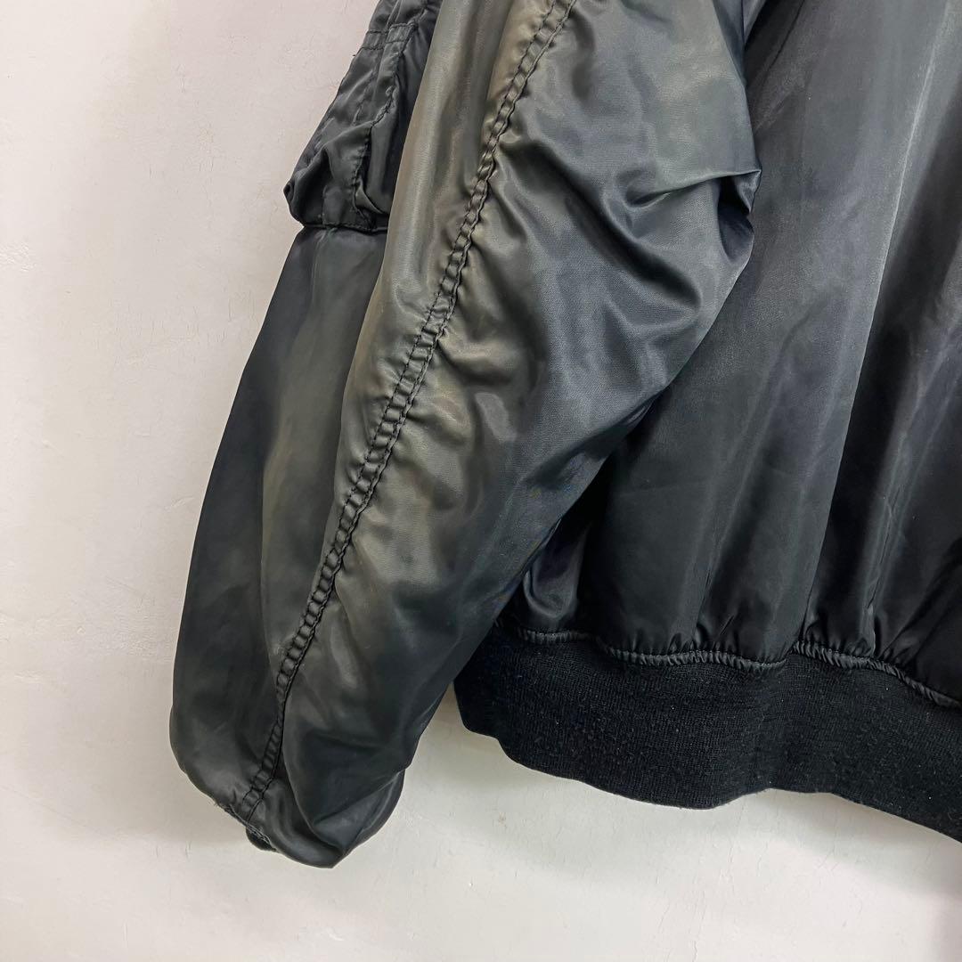 90s MA-1 フライトジャケット リバーシブル 希少グリーン VINTAGE